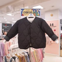 쁘띠앙팡 부평점 간절기 심플하고 단정한 검정 유아자켓 유아패딩 (4~10세)