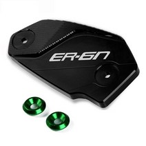 바이크 오토바이 액세서리 앞뒤 브레이크 유체 실린더 마스터 리저버 커버 캡 가와사키 ER6N ER6F ER-6F ER-6N ER 6F 6N, [14] BK-GE-B ER6N