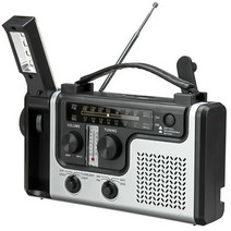 야외 다기능 태양열 라디오 휴대용 FM / AM 라디오 내장 스피커 지원 LED 비상 손전등 테이블 램프, 검정