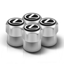 자동차 스타일링용 메탈 휠 타이어 밸브 에어 스템 캡 커버 렉서스 EX300h RX450h IS300h ES300h NX RX gs용 자동 도구 액세서리 4 개입, [01] Black, [01] For Lexus, 4개