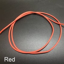 권선코일 구리선1미터 8AWG 6.5mm OD UL1015 600V 105C 주석 도금 구리 실리콘 고무 연선 브레이드 전선 케, 02 Red_01 8 AWG