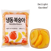 냉동 복숭아 슬라이스 1kg, 1개