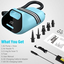 메쉬 카약 좌석쿠션 카약시트 보트좌석 풍선 카약 서핑 보드 용 전기 20psi sup 펌프 7500mah 배터리 5 개의 노즐이있는 패들 보트수상스포츠용품 캐리핸들 메쉬시트, d9에 대한