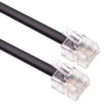 RJ11 케이블 ADSL 5m(16.4피트) 연장 리드 폰 코드 전화 플러그 고속 인터넷 브로드밴드 수-수 라우터 및 RJ11 폰 소켓 // 유선 와이어 (블랙), 16.4 Feet