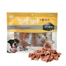 견생견사 플러스 대용량 연어 큐브 300g 강아지 애견 칭찬 간식