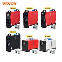 Vevor 5 8kw 자동차 히터 올인원 디젤 에어 히터 12v 자동차 트럭 보트 rv 주차 디젤 히터에 대한 소음기 원격 제어, 5kw LCD 1홀