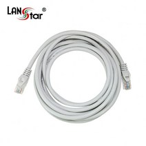 랜스타 CAT.5E UTP 단선 다이렉트 랜 케이블 10M 회색 LS-5UTPD-10MG