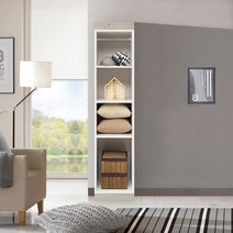 솜씨방 심플 400 오픈 선반장, 워시화이트