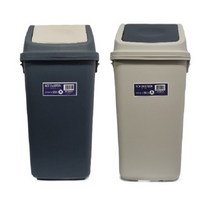 유진 에이스 사각 휴지통 종량제 30L용(소) 40L용(중) 50L용(대) 75L용(특대) 사무실 가정 업소 학교, 그레이, 특대 (종량제 75L용), 그레이, 1개