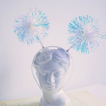 제이쥬플라워 홀로그램 폭죽 머리띠