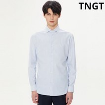 TNGT [20SS TNGT 남성]블루 스트라이프 베이직핏 캐주얼 셔츠_TGSH0B212B2