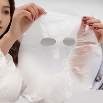 심비오시스 일회용 비닐 페이스 마스크 팩 커버 100매, 얼굴보습커버, 투명