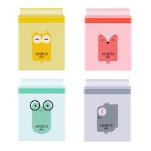 [아가토스] 차량용 접착식 방수 쓰레기봉투 1+1 30매입, 1+1옐로우