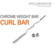 핫템 역기봉 EZ 컬바 1200mm 6kg 25mm 크롬 경량 바벨봉, 1개