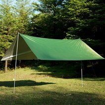 오라켓 렉타 방수 타프 - 캠핑 코팅 홀리데이 퍼스트 쉘 블랙, 그린