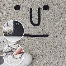 cocooning 귀여운 무표정 정색 업소용 웰컴 출입구 현관 코일매트