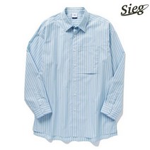 지이크 지이크 스트라이프 민트 코튼 혼방 셔츠 (PCBAA5023) (P002590513)