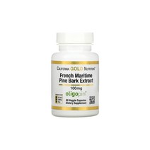캘리포니아골드 피크노제놀 100mg 프랑스해안송 껍질 추출물 올리고핀 60 베지캡슐
