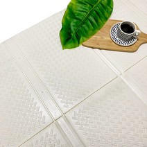 감성 발포 크림매트 피크닉 차박 야영 고정 단조팩 구성, 대형 화이트