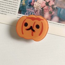 귀여운그립톡 귀여운 투명 그립톡 스탠드 브래킷 톡 홀더 핑거링, 애호박