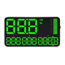C90 자동차 순정연동hud 헤드 최대 디스플레이 GPS 속도계 속도 디스플레이 KM/H MPH 자동차, 01 as shown