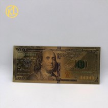 12 5 10 20 50 억 미국 달러 금 지폐 장식 골동품 도금 기념품, 16 USD 100