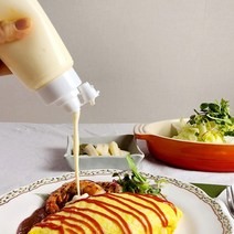 투웨이 소스통 350ml 5p 양념통 케찹통 드레싱, 1 퓨어 화이트, 5개