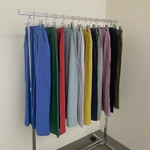143 여성 린넨 와이드 통 8부 데일리 허리밴딩 루즈핏 팬츠 11color