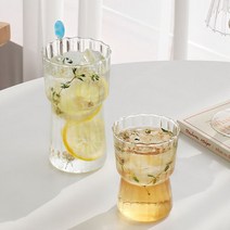 슈가범벅 내열유리 항아리모양 카페유리컵 홈카페 음료 에이드 손잡이 유리머그 450ml 600ml 손잡이 유리컵