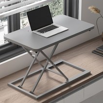 스탠딩 책상높이조절 컴퓨터테이블, 블랙