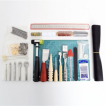아유디스터디 DIY 가죽공예 도구 고급 세트, 혼합색상, 5세트