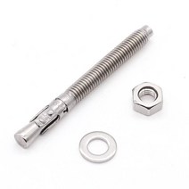 앙카 셋트 웨지 엘리베이터 콘 트 조인트 포인트 루핑 확장 나사 기계 앵커, 탄소강, m8x80 4개