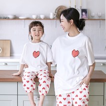 마이하트 반팔 엄마와아기 21B09WK/ 패밀리룩 가족사진의상
