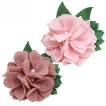 펠트 꽃 브로치 만들기미술재료, 라이트핑크