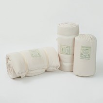 깃든 감성 캠핑 차박 이불 침낭, [헤비]오트밀 색상, 캠핑이불+패드+베개2개(솜포함)