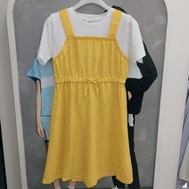 [소이주니어] 논현점 21년여름신상 ** 빠른배송 ** 크게 나왔어요 시원한소재 머스타드 뷔스티에 원피스 21m1852