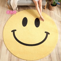 스마일 애니멀 아이방러그 거실 원형 대형 카페트 Esyuse 증정