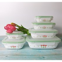 코렐반찬통 코렐밀폐용기 6size 단품판매 코렐루즈트리오반찬통 코렐블루베리반찬통 코렐 안전하고 위생적인 밀폐용기, 루즈트리오, 직사각특대