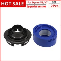 다이슨 호환 V8 및 V7 무선 진공 청소기와 호환되는 프리 필터 포스트 Hepa 교체, [07] 2pcs