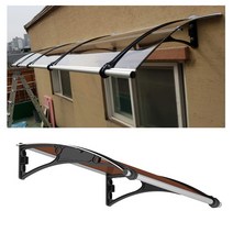 캐노픽스 캐노픽스 800 x 2500 어닝 차양 창문 비막이 렉산, 렉산(상판) 블루+브라켓(지지대) 그레이