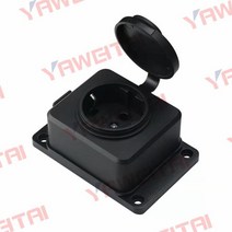 카라반 캠핑카용 IP54 16A 3500W EU 유럽식 야외 방수콘센트 레인 플러그 커버 무선 확장 전원, 한개옵션0