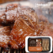 양념 LA갈비 1KG 초이스등급 엘에이 구이 소갈비 찜 숙성육 HACCP 인증 아날로그쇼퍼 추천, 2팩