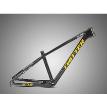 자전거 카본 프레임 로드 산악 mtb twitter leopardpro ​​탄소 27.5 29er 퀵 릴리스 135mm 탄소 디스크 브레이크 세트 픽시 133, 27.5x17, 검정 노랑