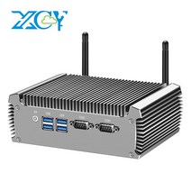 산업용 컴퓨터 PC xcy 미니 인텔 코어 i7-4500u 2x rs-232 직렬 포트 듀얼 기가비트 이더넷 와이파이 팬리스 윈도우 리눅스, 인텔 코어 i7-5500u, 4g 램 64g ssd 와이파이