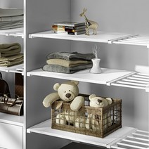 길이조절 압축 선반/폭35cm/틈새/수납/선반판증정, 대(35cm*50-80cm)