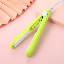 와플고데기 자동고데기 미용실 뽕 볼륨 고데기 3 In 1 고품질 플랫 언 스트레이트닝 핫 빗 미니 전문 헤어, AppleGreen-NoBox_EU