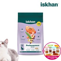 이즈칸 캣 퍼포먼스 시니어+7 노령묘 고양이사료 2.5kg X 2개 총 5kg