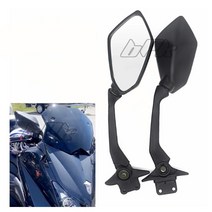 BIKI 티맥스530 백미러 세트 15- 17 년 사이드미러 튜닝 용품 오토바이 BPK, 1세트