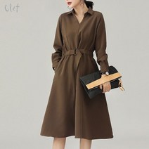 클레프 오픈 칼라 드레스