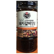 돼지 갈비 양념 백설 290gX4개 고기 액상 소스 식당, 1